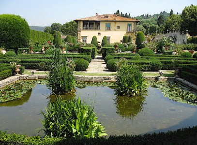 Tuscan garden of Villa Gamberaia