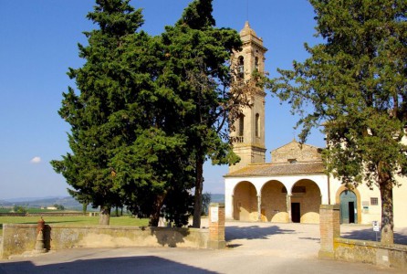 The parish church (pieve) of San Pietro in Bossolo near Tavarnelle