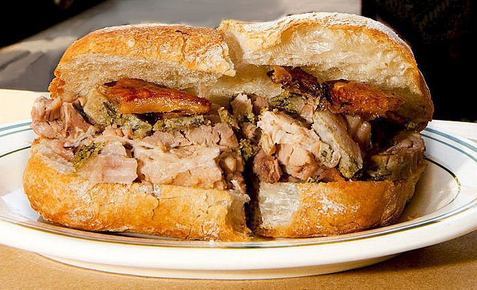 porchetta sandwich